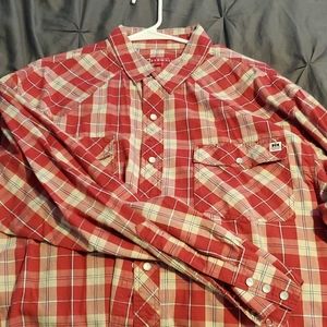 Farmall Pearl Snap Button Up XL